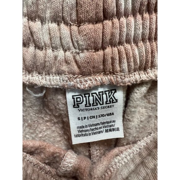 Pink Victoria Secret Tye Dye Sweatpants Size small Tan/cream - Picture 3 of 4